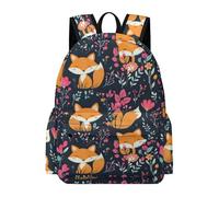 TPISLI Teens Foxs Daypack for Boys Girls 11-16 Years Trendy Lightweight Animal Fox Back pack for School Trips School Season Gift, Everyday Carry Large Capacity