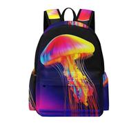 TPISLI Teens Jellyfish Pattern Daypack Boys Girls Age 7-12 15.6 Inch Laptop Backpack, Modern Durable Marine Life Fashion School Bag for Daily Travel Birthday Gift Roomy Book Bag