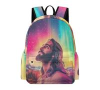 TPISLI Teens Jesus Christian Back pack Boys Girls Secondary Years 7-11 14 Inch Laptop Backpack, Lightweight Stylish Jesus Rucksack for Day Trips Holiday Gift