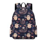 TPISLI Teens Kawaii Sloth Pattern Daypack Boys Girls Secondary School Years 7-10 Cool Durable Animal Bookbag for Autumn Trip Travel Back to School Gift, Daily Carry