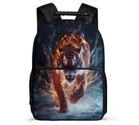 TPISLI Tiger Bookbag for Kids Primary Age 6-11 Animal Tiger Rucksack for Kids and Teens School Years 1-4, Adjustable Straps Padded Back Birthday Gift