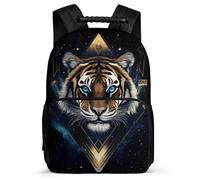 TPISLI Tiger Daypack for Kids and Teens 7-11 Year Olds Animal Motif Backpack for Boys Girls School Years 1-4, Adjustable Straps Padded Back Travel Daily Use