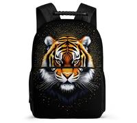 TPISLI Tiger Daypack Primary Classes for Kids and Teens Ages 6-10 Animal Pattern Rucksack Boys Girls, Lightweight Sturdy Handle Back to School Gift