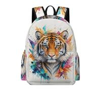 TPISLI Tiger Daypack Teens 12-16 Year Olds Animal Tiger School Backpack Children Year 7 Modern Trendy Outdoor Travel Daypack Junior School Daily Use Outdoor Gift