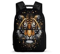 TPISLI Tiger Design Backpack for Children Age 5-10 Animal Tiger Backpack for Kids and Teens School Years 1-4, Soft Felt Details Durable Travel Daily Use