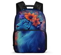TPISLI Tiger Illustration School Backpack for Students School Years 2-5 Animal Daypack for Kids and Teens Year 2-5, 1680D Fabric Durable Daily Essentials