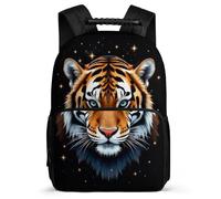 TPISLI Tiger Motif Bookbag for Boys Girls Primary School Animal Tiger Backpack School Years 2-5 Boys Girls, Lightweight Adjustable Straps Birthday Gift