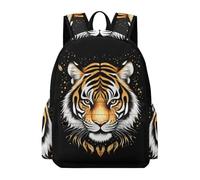 TPISLI Tiger Motif Rucksack Children Age 9 Animal School Bag Girls Ages 9-13 Durable Cool 14 Inch Laptop Rucksack Junior School Daily Use Outdoor Gift Everyday Use