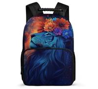 TPISLI Tiger Motif School Backpack for Kids and Teens Junior School Animal Pattern Backpack Primary Age 6-11 Boys Girls, Adjustable Straps Sturdy Handle Outdoor Day Trips