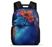 TPISLI Tiger Print School Backpack for Boys Primary Age 6-11 Animal Motif Bookbag for Boys Girls Junior School, Lightweight Padded Back Travel Daily Use