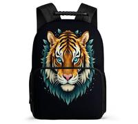 TPISLI Tiger School Backpack for Kids and Teens 7-11 Year Olds Animal Daypack for Students Year 2-5, Durable Adjustable Straps Outdoor Day Trips