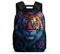 TPISLI Tiger School Backpack Year 2-5 for Kids and Teens 6-11 Years Animal Rucksack Girls Boys, Lightweight Sturdy Handle Outdoor Day Trips