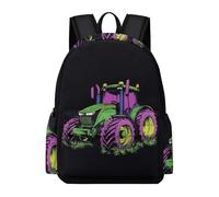 TPISLI Tractor Backpack Teens 12-16 Year Olds Car Motif School Bag Students Year 10 Trendy Modern 14 Inch Laptop Backpack School Years 7-10 Travel Use Outdoor Gift