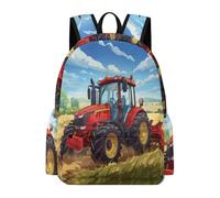TPISLI Tractor Design School Bag Children Age 9 Car Pattern Daypack Students Year 10 Lightweight Durable Spring Outing Backpack School Years 3-6 Daily Use Travel Use