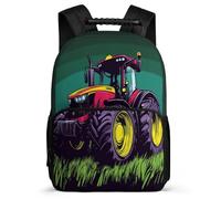 TPISLI Tractor Rucksack for Boys Primary Classes Car Motif Rucksack Primary Age 6-11 Girls Boys, Adjustable Straps Lightweight Outdoor Day Trips