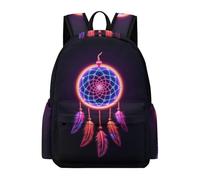 TPISLI Tribal Dreamcatcher School Backpack Students Ages 12-16 Feathers Daypack Teens Year 9 Cool 13.3 Inch Laptop School Bag Primary to Secondary Travel Gift