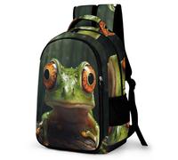 TPISLI Ugly Guy Frog Backpacks for School Boys Girls Rucksack Kids School Bag with Frog