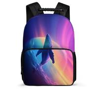 TPISLI Whale Daypack for Children Primary School, Marine Animal Backpack Ages 6-10, Durable School Bag, Sturdy Handle, Outdoor Travel, Day Trips