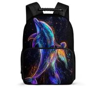 TPISLI Whale Daypack Primary Classes for Kids and Teens 8-12 Years Sea Creature Print School Bag Boys Girls, 1680D Fabric Adjustable Straps Birthday Gift