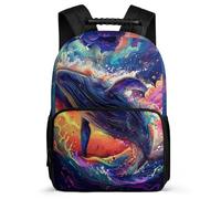 TPISLI Whale Rucksack for Kids and Teens Primary Classes Marine Creature Rucksack 7-11 Year Olds Boys, Soft Felt Details Sturdy Handle Birthday Gift