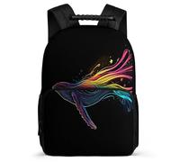 TPISLI Whale School Backpack for Kids and Teens 7-11 Year Olds Marine Life School Bag for Kids and Teens Primary Classes, Sturdy Handle Lightweight Birthday Gift