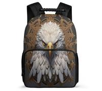 TPISLI White Headed Eagle School Backpack for Kids Boy Bird Theme Casual School Bag Outdoor Daypack Teenagers Girls Bookbag for Elementary Middle
