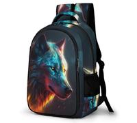 Wolf Wolves Backpacks for Girls And Boys Teenagers Kids Rucksack Animal Primary School Bags for Girls And Boys Sports Travel Holiday Gifts for Kids