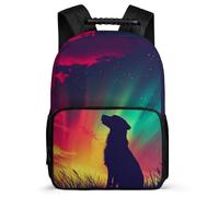 TPISLI Wolve Design Backpack for Children Ages 6-10, Animal Wolf Print School Bag for Kids, Lightweight Rucksack, 1680D Fabric, Primary Classes, Daily Essentials