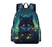TPISLI Wolve Design Primary Girls Backpacks Elementary Schoolbags Animal Wolf Print Bookbags for Primary Boys School Bags for Girls Secondary School