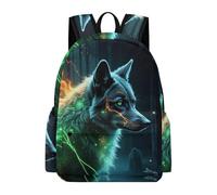 TPISLI Wolves Backpack Kids Ages 7-10 Animal Wolf Rucksack Boys Year 4 Cool 14 Inch Laptop Rucksack Junior School Hiking Day Trips Outdoor Gift Daily Carry