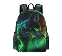 TPISLI Wolves Cool Rucksack Students Ages 12-16 Animal Wolf Book Bag Boys Year 7-9 Modern Durable Autumn Trip School Bag Secondary School Outdoor Travel Everyday Use