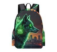 TPISLI Wolves Daypack Students Ages 12-16 Animal Wolf School Backpack Teens Year 9 Cool 15.6 Inch Laptop Rucksack Secondary School Outdoor Travel Use
