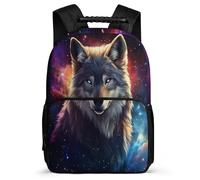 TPISLI Wolves Print School Backpack for Kids and Teens School Years 1-4 Animal Wolf Bookbag Age 5-10 Students, Adjustable Straps 1680D Fabric Short Trips