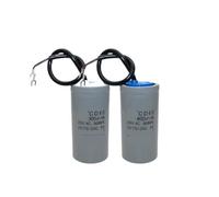 TPKMVGAP 1PCS CD60 starting capacitor 250V 75UF 100UF 250UF 300UF 350UF 500UF motor starting capacitor(250V 350UF 100X50MM)