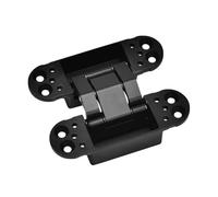 TPKMVGAP 2pcs Side Wooden Doors Invisible Concealed 100mm 114mm Length Mini Hinge 180 Degree Small Hidden Door Hinges