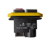 TPKMVGAP CK21 4 Pins Waterproof Electromagnetic Push Button Switch On-Off Push-Key Switches 125V/250V 16(12) A(125V)