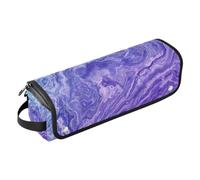 tplaotee 2 in 1 Hair Tools Organizer Indigo Swirl Marble