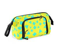 tplaotee 80s Memphis Abstract Pattern Pencil Bags Large Capacity Hard Pencil Case with Zipper for Girls Office