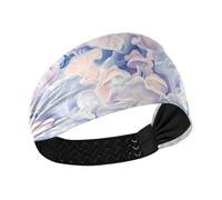 tplaotee Abstract Mushrooms Digital Illustration Blue Pink White Non-Slip? women's fashion headbands Stretchy sweaty bands for Gym Daily use Football Football