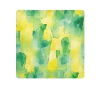 tplaotee Abstract Watercolor Lemon Yellow Light Green Magic Make Up Bag Cloth Makeup Organizer Wrap Camera Lens Cloth Wrapper Cosmetic Organizers For Travel Size 21.7x21.7in