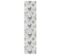 tplaotee Adventures of The Black and White Skull Grip Tape for Skateboards Grippy pro Scooters Grip Tape Grippy Cruiser Skateboard Grip Tape, 33×9 Inch