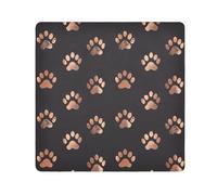 tplaotee anime cat paw Rose Gold black Magic Makeup Holders Cloth Organizer Wrap Camera Lens Cloth Wrapper For Organization Size 21.7x21.7in