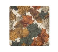 tplaotee autumn Withered leaves retro Portable Cosmetic Bag Cloth Makeup Bag Organizer Wrap Camera Lens Cloth Wrapper Makeup For Women Size 21.7x21.7in