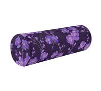 tplaotee Azalea Blu Ray Purple Black Decorative Lumbar Support Pillow for Couch (Scenario) Round Pillows Decorative Throw Pillows Round Foam Cushion Cervical Support