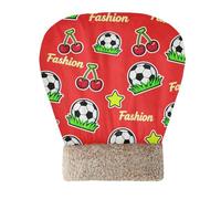 tplaotee Bed Bag for Cat for Indoor Pets Fashion Football Red Strawberry Tunnel Hideaway Winter Washable Cozy Plush