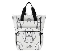 tplaotee Big Ear Dog Black and White Mom Backpack Stylish