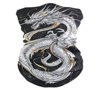 tplaotee Black Dragon Cool Hot/Cold Weather Dust and Dirt proof men's neck gaiter Multipurpose Masks for face for Hunting Hiking Daily outfit