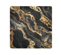 tplaotee Black Gold Marble，seamless figure Portable Makeup Travel Case Cloth Make Up Organizers Wrap Camera Lens Cloth Wrapper Cosmetic Organizers For Travel Size 21.7x21.7in