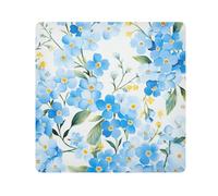 tplaotee Blue flowers spring Magic Cosmetics Pouchs Cloth Cosmetic Organizer Wrap Camera Lens Cloth Wrapper Cosmetic Organizers For Travel Size 21.7x21.7in