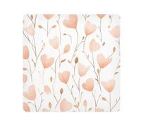 tplaotee Bluebell Rose Gold and White Magic Sticker Makeup Organizer Bag Cloth Portable Makeup Organizer Wrap Camera Lens Cloth Wrapper Organizer Bags For Women Size 21.7x21.7in
